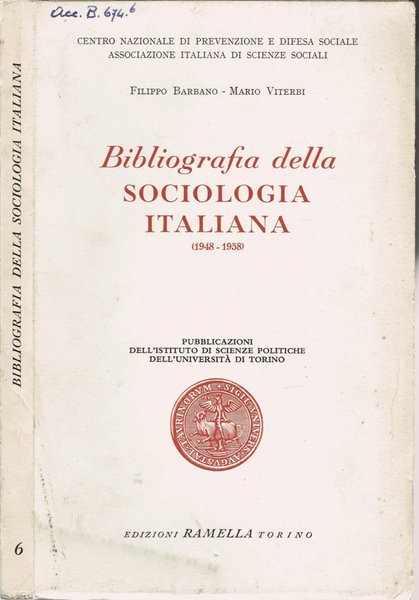 Bibliografia della Sociologia Italiana