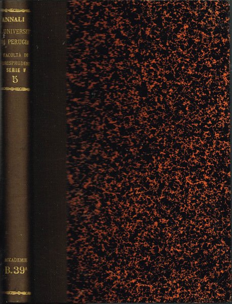 Istituto Giuridico della R. Università di Perugia - Annali della … | Immagine principale