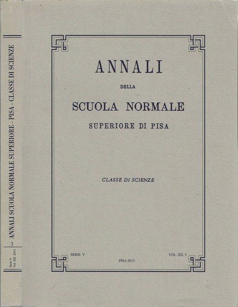 Annali della Scuola Normale Superiore di Pisa | Immagine principale