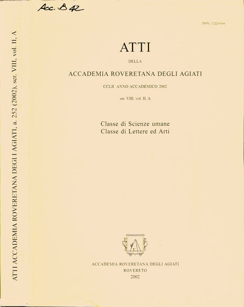 Atti della Accademia Roveretana degli Agiati