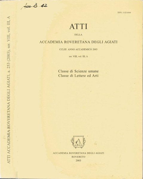 Atti della Accademia Roveretana degli Agiati