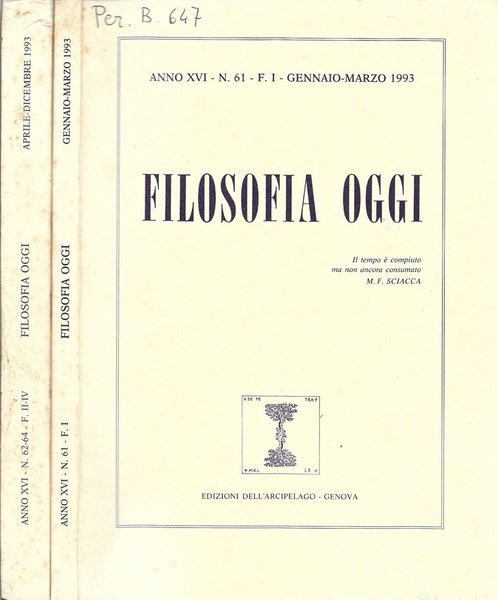 Filosofia oggi