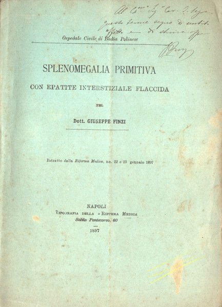 Splenomegalia primitiva con epatite interstiziale flaccida | Immagine principale