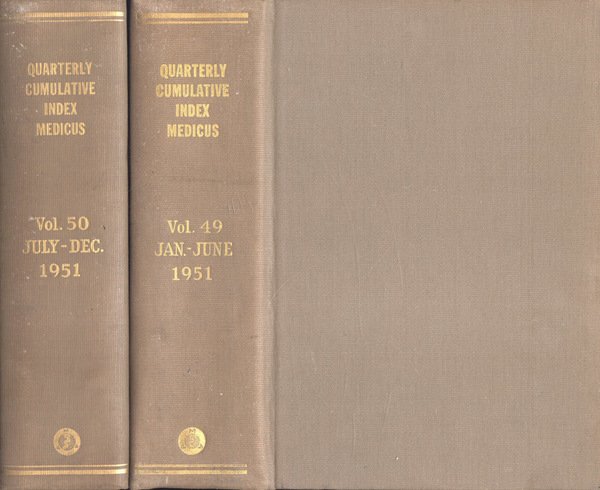 Quarterly cumulative index medicus Vol. 49 - 50, 1951