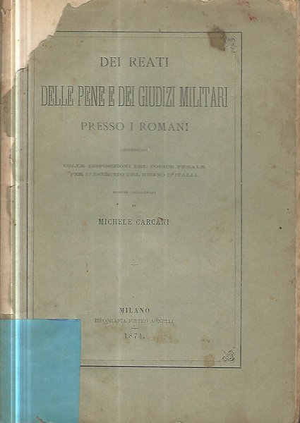 Dei reati delle pene e dei giudizi militari presso i … | Immagine principale
