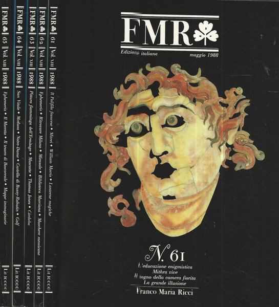 FMR Mensile di Franco Maria Ricci 1988 dal n. 61 …