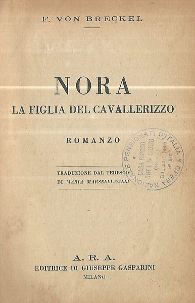 Nora la figlia del cavallerizzo | Immagine principale