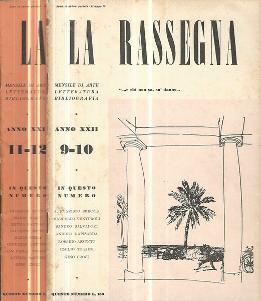 La Rassegna 1953 n. 9-10/11-12