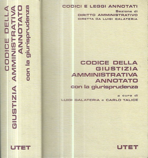 Codice della giustizia amministrativa annotato con la giurisprudenza