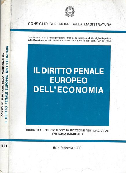 Il diritto penale europeo dell'economia