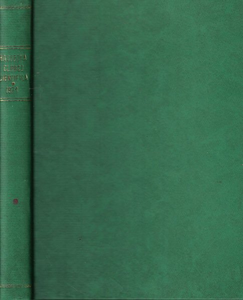 Rassegna clinico-scientifica dell'Istituto Biochimico Italiano Anno 1971