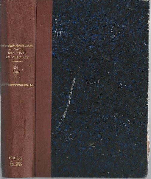 Annales des Ponts et Chausses (Anno 1939) Incompleta | Immagine principale