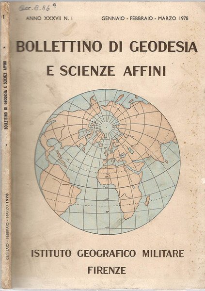 Bollettino di Geodesia e Scienze affini anno 1978 (N. 1)
