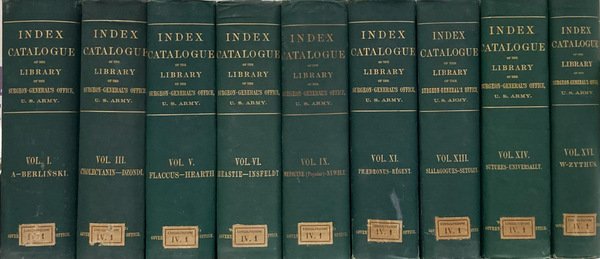 Index-catalogue of the library of the surgeon-general's office | Immagine principale