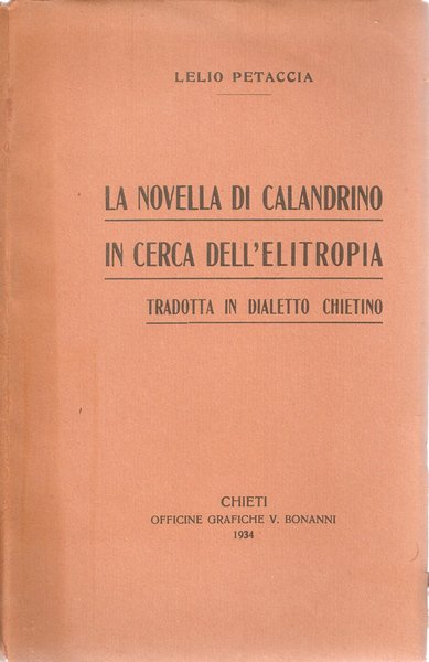 La novella di Calandrino in cerca dell' Elitropia