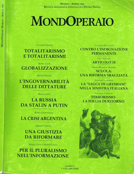 MONDOPERAIO anno 7 n.s.N.2 | Immagine Gallery 1