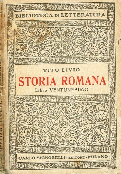 STORIA ROMANA LIBRO VENTUNESIMO