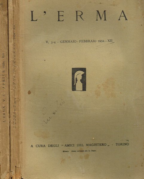 L'erma. Mensile v.3/4, 6. 1934