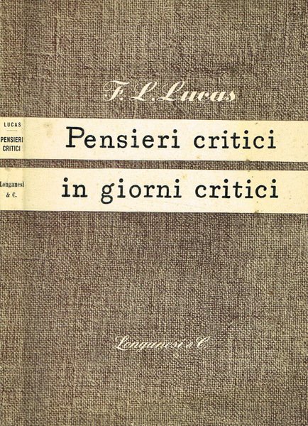 Pensieri critici in giorni critici