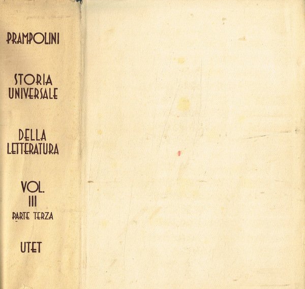 Storia universale della letteratura vol.III parte III
