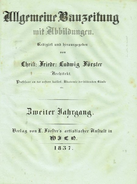 Allgemeine Bauzeitung, 1837