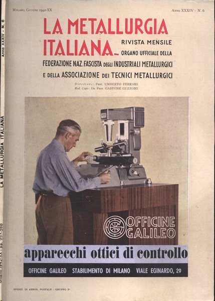 La metallurgia italiana Anno XXXIV n. 6
