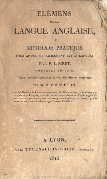 Elèmens de la langue anglais