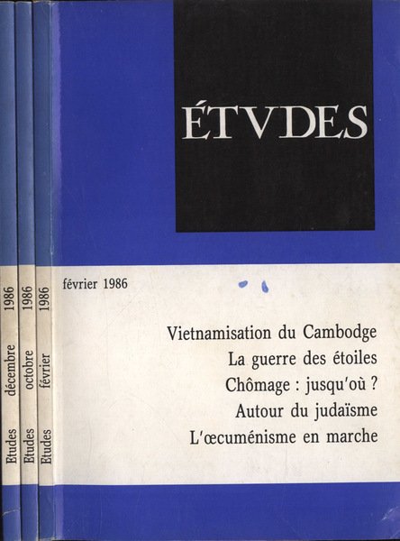 Etudes Anno 1986 n. 2 - 4 - 6