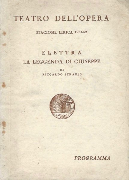 Elettra - La Leggenda di Giuseppe di Riccardo Strauss