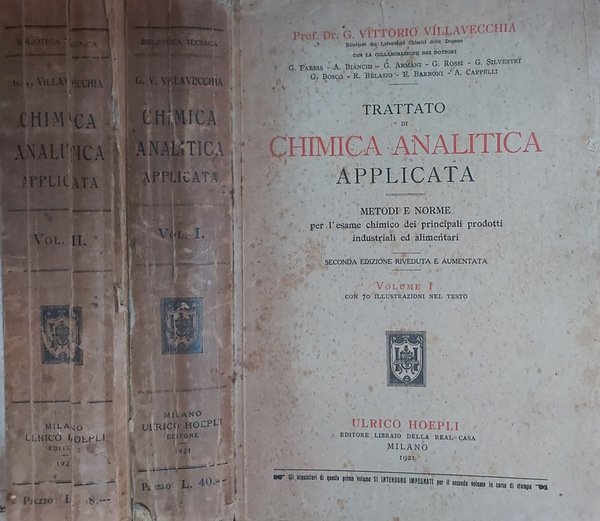 Trattato di Chimica Analitica applicata (vol. I - II)