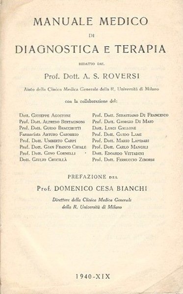 Manuale medico di diagnostica e terapia