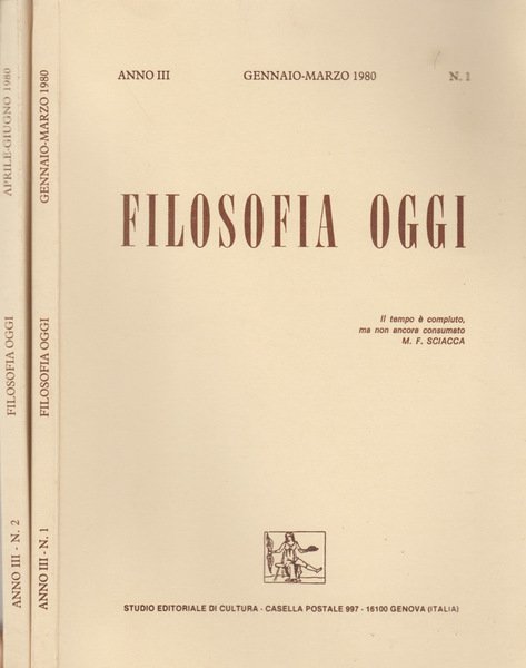 Filosofia Oggi | Immagine principale