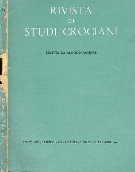 RIVISTA DI STUDI CROCIANI anno VIII fasc.III