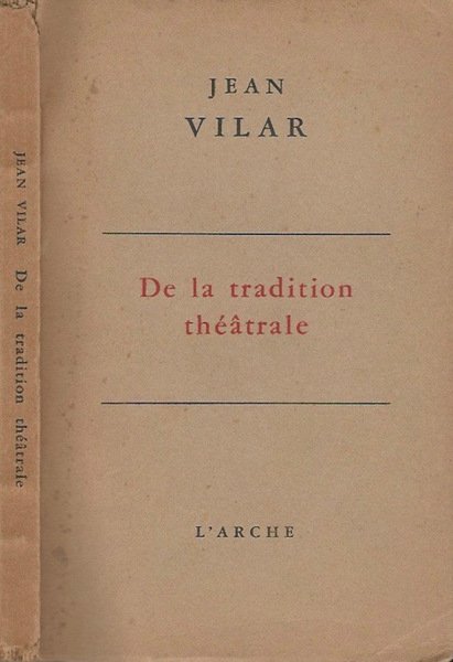 De la tradition théatral