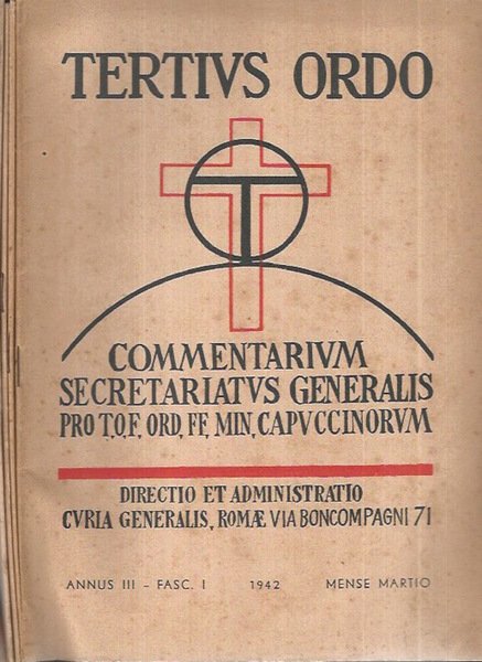 Tertius Ordo Annus III Fasc. I-II-III-IV 1942
