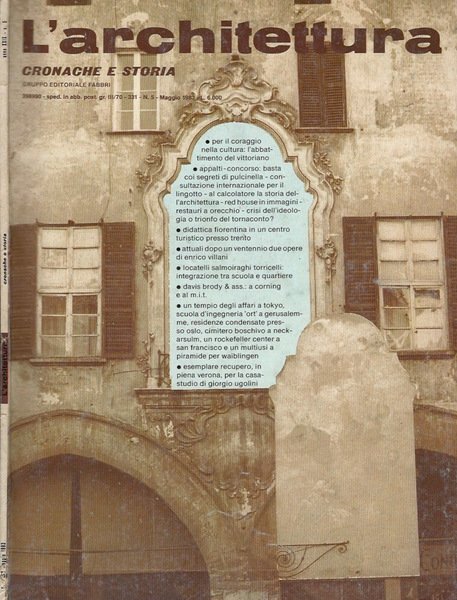 L'architettura cronaca e storia n. 331