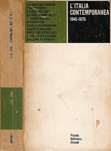 L'Italia contemporana 1945 - 1975