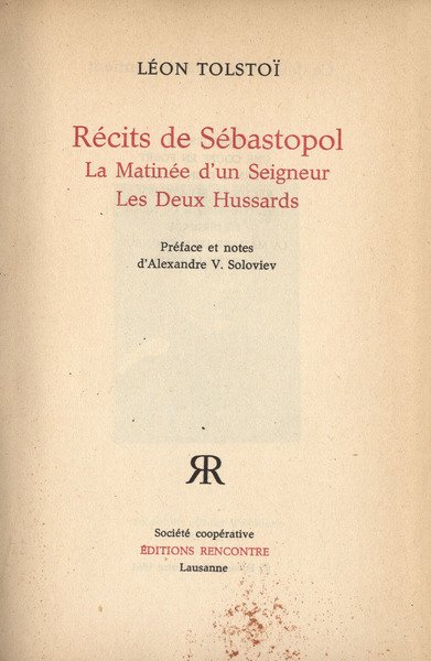 Rècits de Sèbastopol
