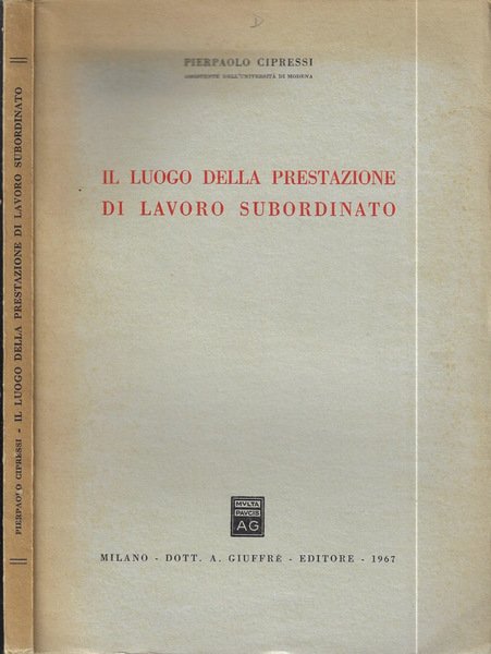 Il luogo della prestazione di lavoro subordinato