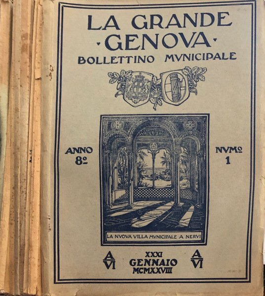 La grande Genova bollettino municipale Anno VIII N° 1, 2, …