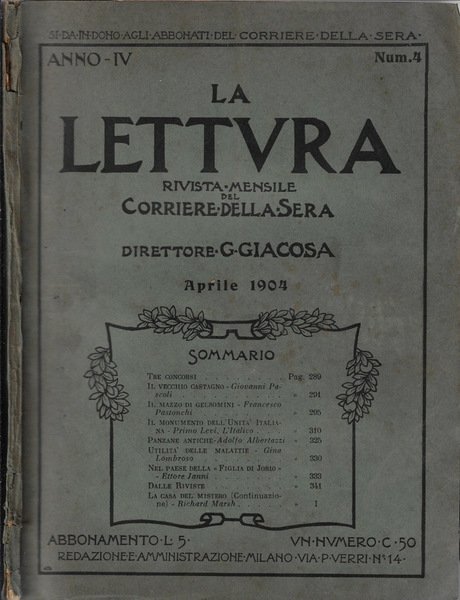 La lettura Anno IV N. 4