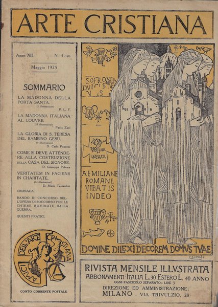 Arte cristiana Anno XIII N. 5