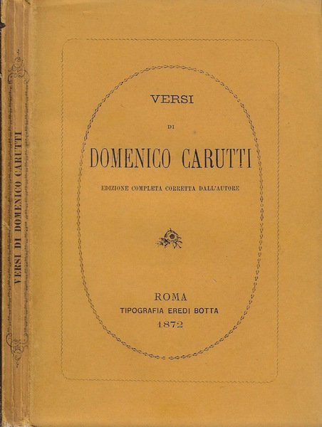 Versi di Domenico Carutti