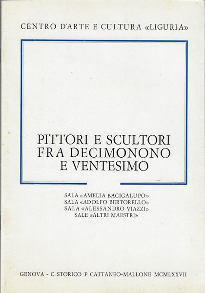 Pittori e scultori fra decimonono e ventesimo | Immagine principale