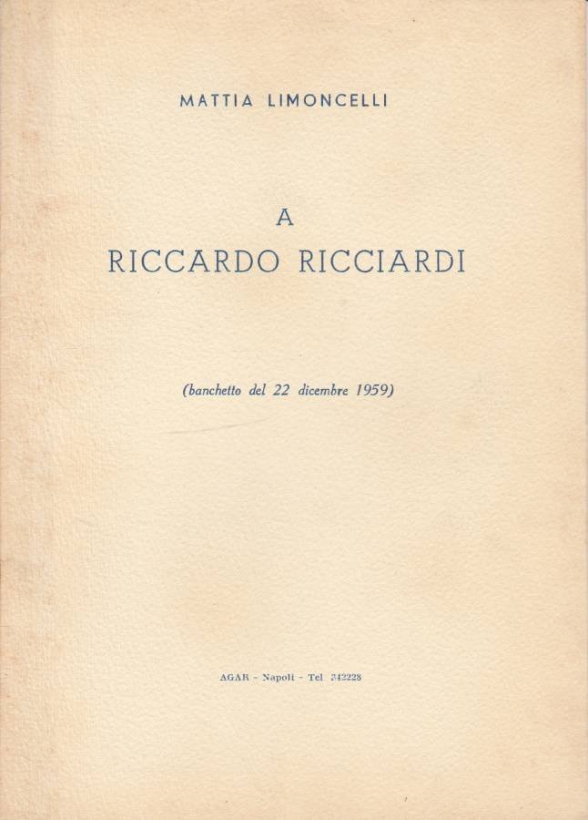 A Riccardo Ricciardi