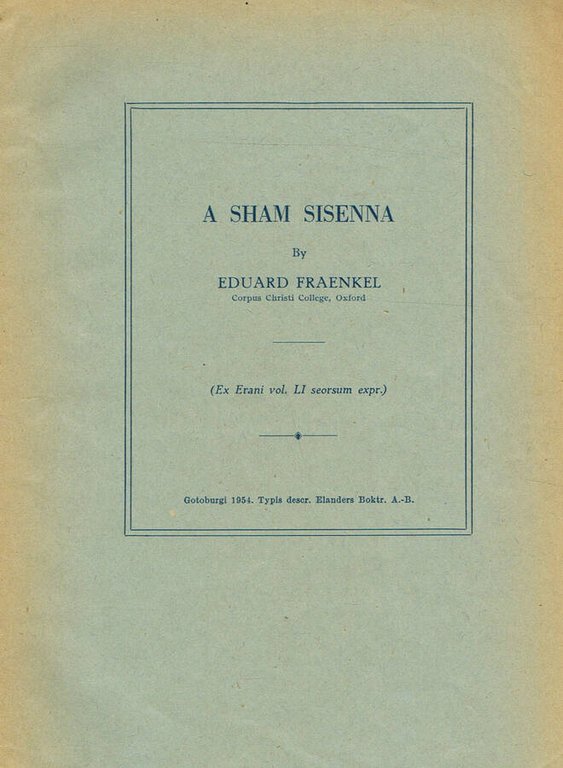 A SHAM SISENNA