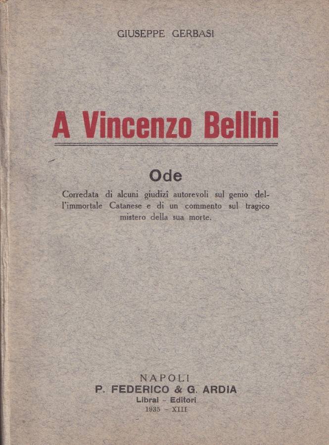 A Vincenzo Bellini | Immagine principale