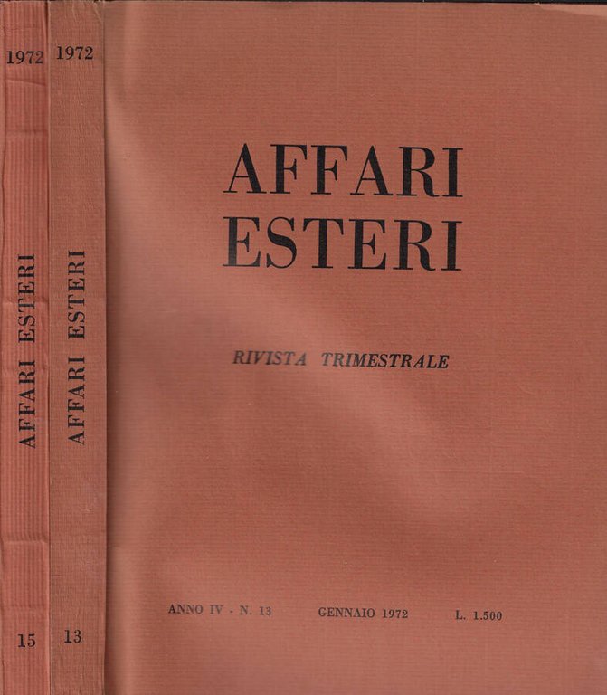 Affari Esteri n. 13-15 Anno 1972 | Immagine Gallery 2