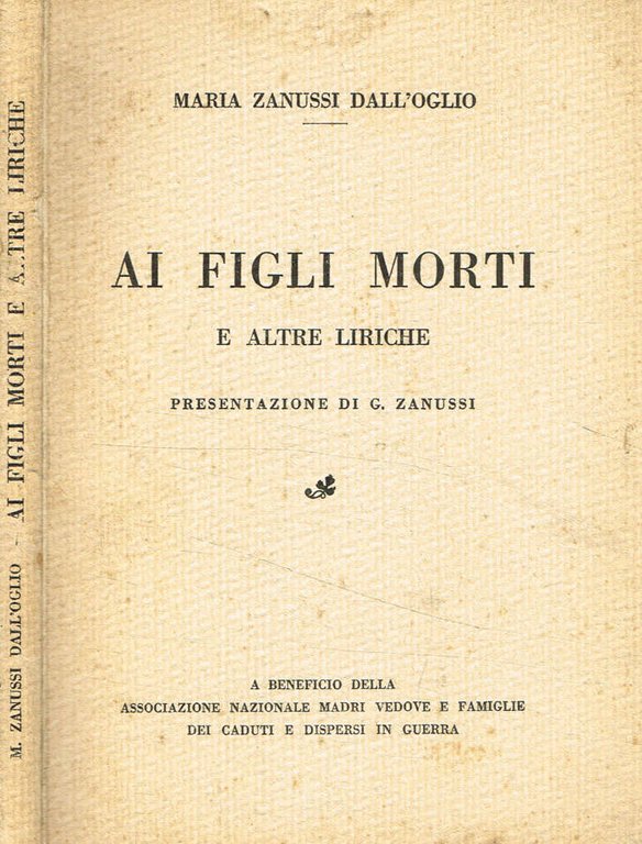 Ai figli morti e altre liriche