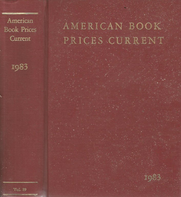 American Book Prices Current 1983